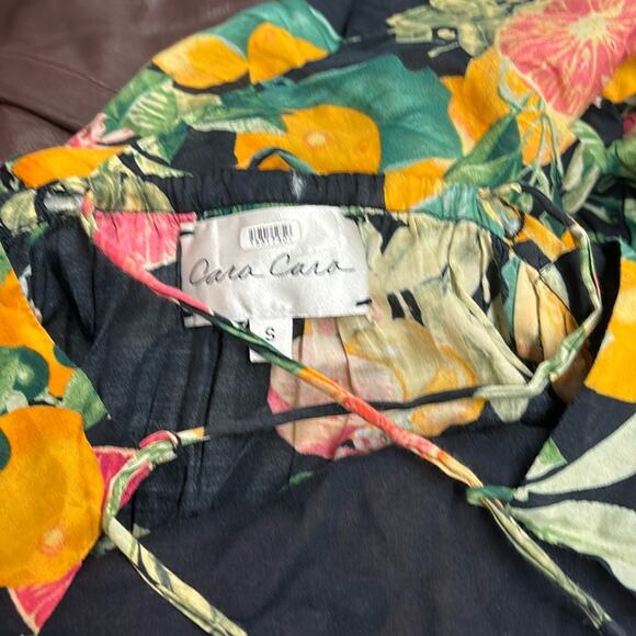 RTR Sz small s Cara Cara New York Harbour Island Dress oranges grapefruit fruit - Picture 7 of 11